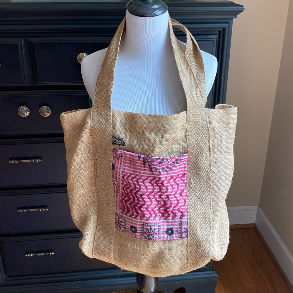SARI BARI Jute Tote Bag